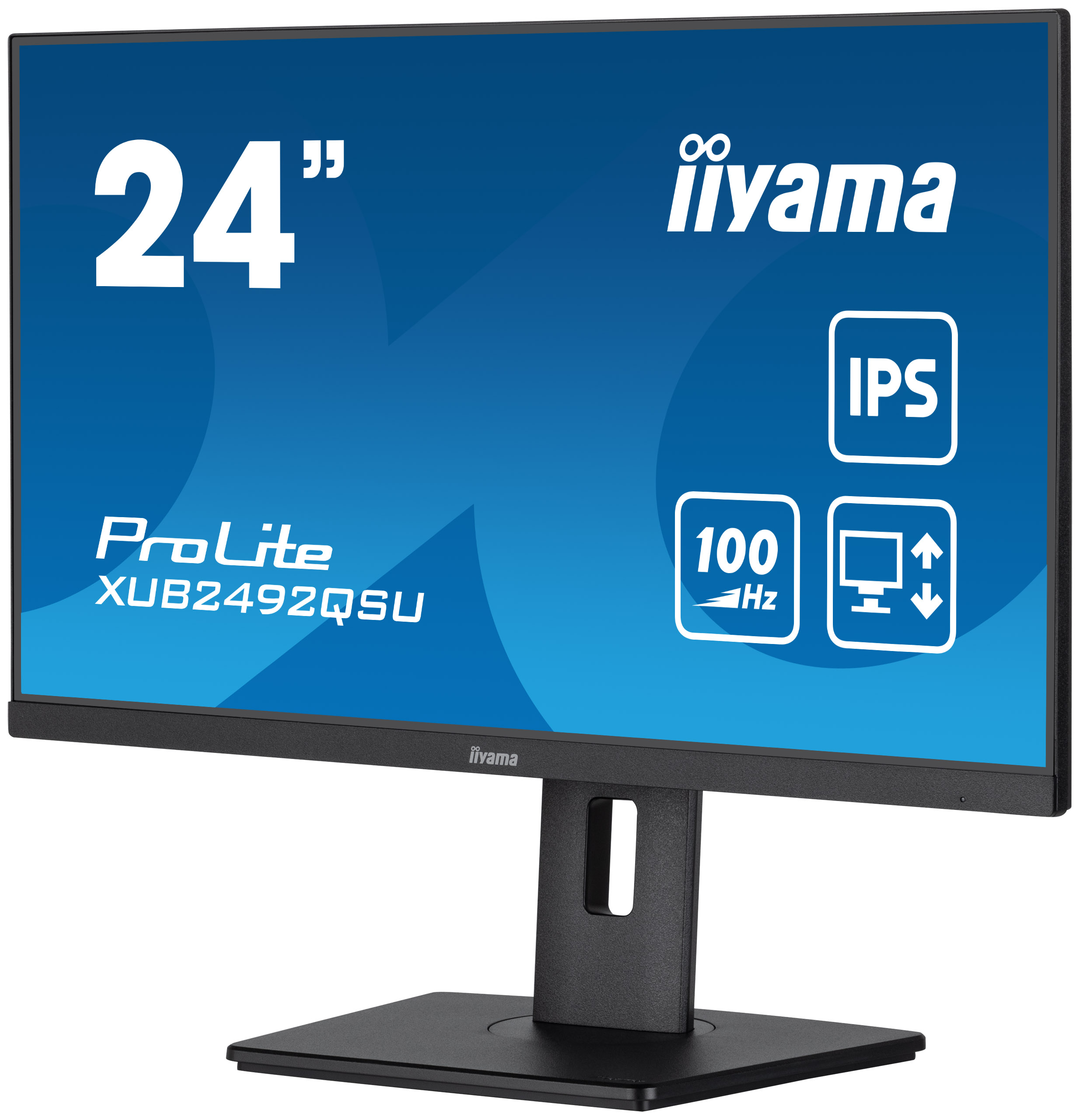 Obrázek iiyama ProLite/XUB2492QSU-B1/23,8"/IPS/QHD/100Hz/0,5ms/Black/3R