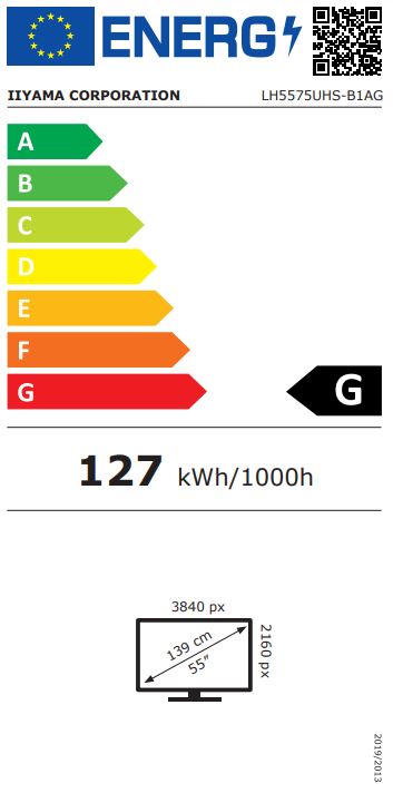 Obrázek 55" iiyama LH5575UHS-B1AG:IPS,4K UHD,Android,24/7