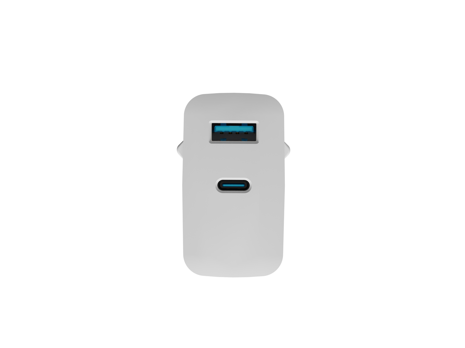 Obrázek Univerzální USB nabíječka Natec RIBERA GaN 45W, 1X USB-A, 1X USB-C, bílá