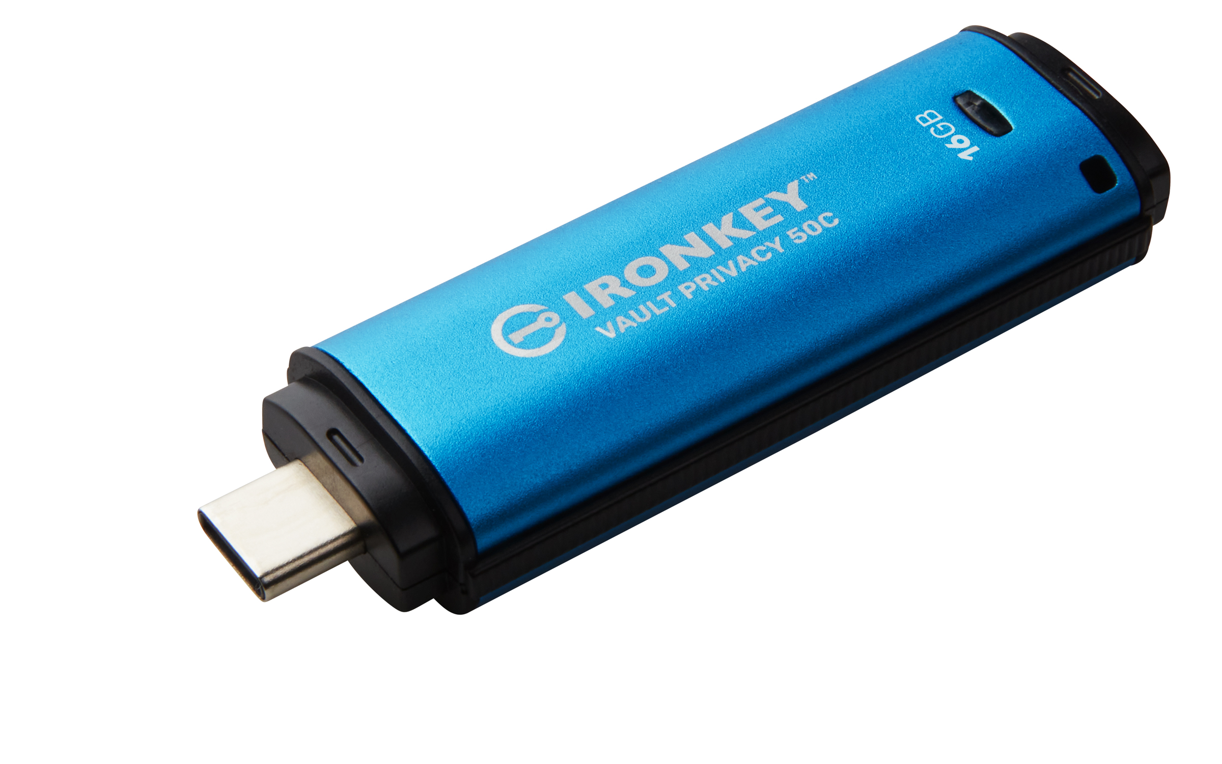 Obrázek Kingston Ironkey Vault Privacy 50C/16GB/USB 3.2/USB-C/Modrá