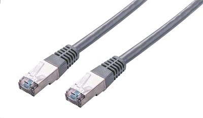 Kabel C-TECH patchcord Cat5e, FTP, šedý, 1m