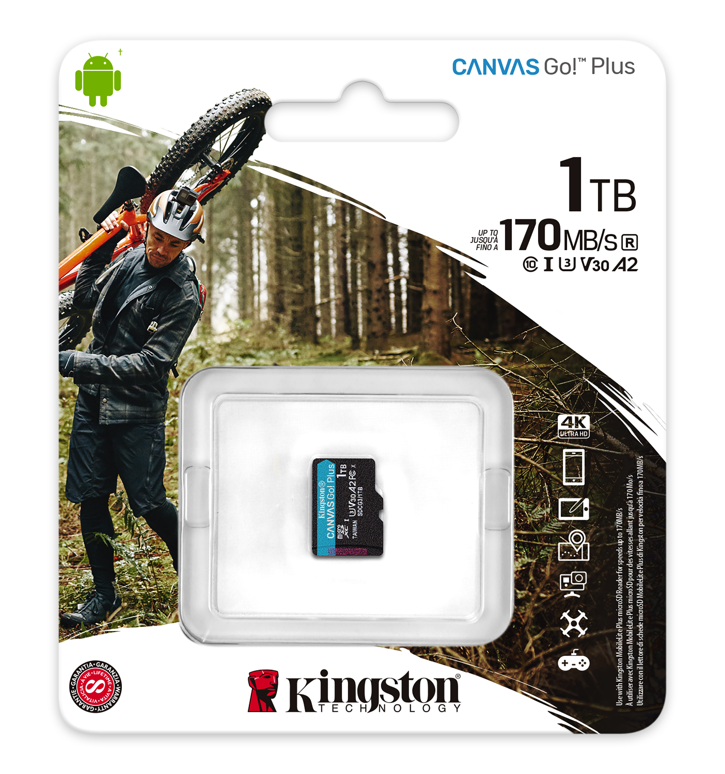 Obrázek Kingston Canvas Go Plus/micro SDXC/1TB/UHS-I U3 / Class 10