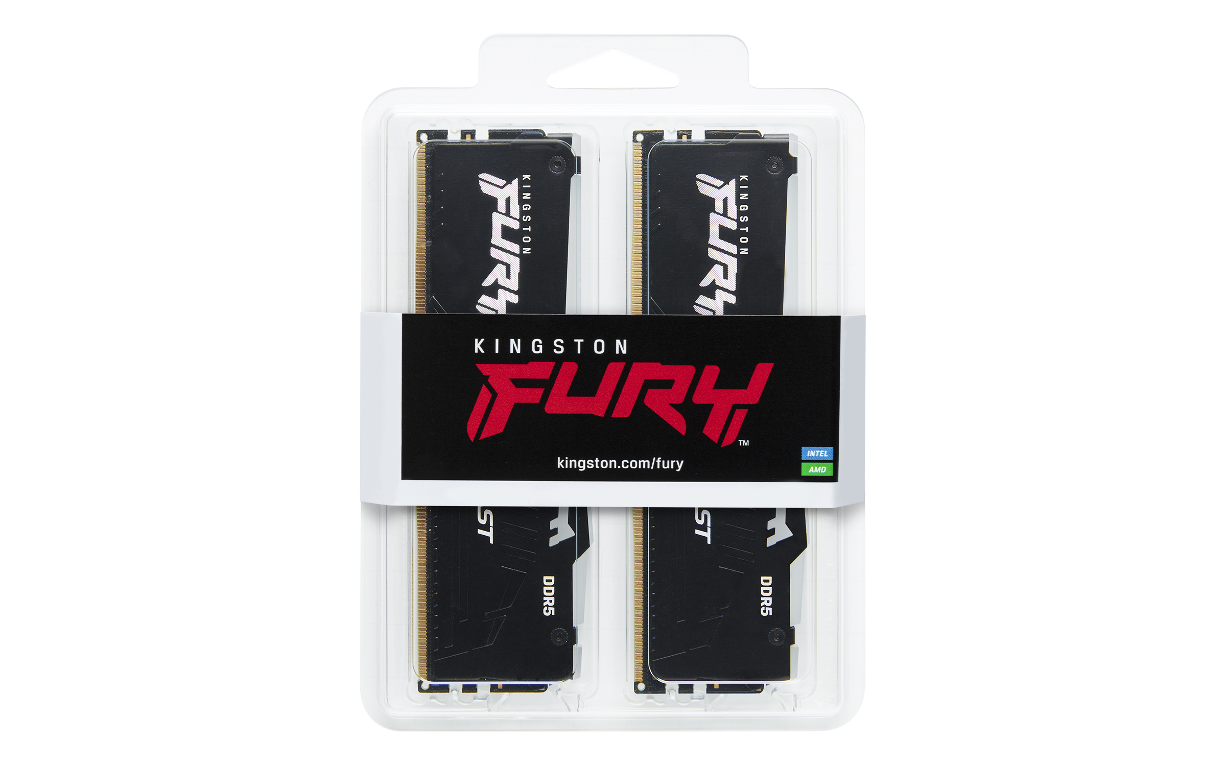 Obrázek Kingston FURY Beast/DDR5/16GB/6000MHz/CL30/2x8GB/RGB/Black