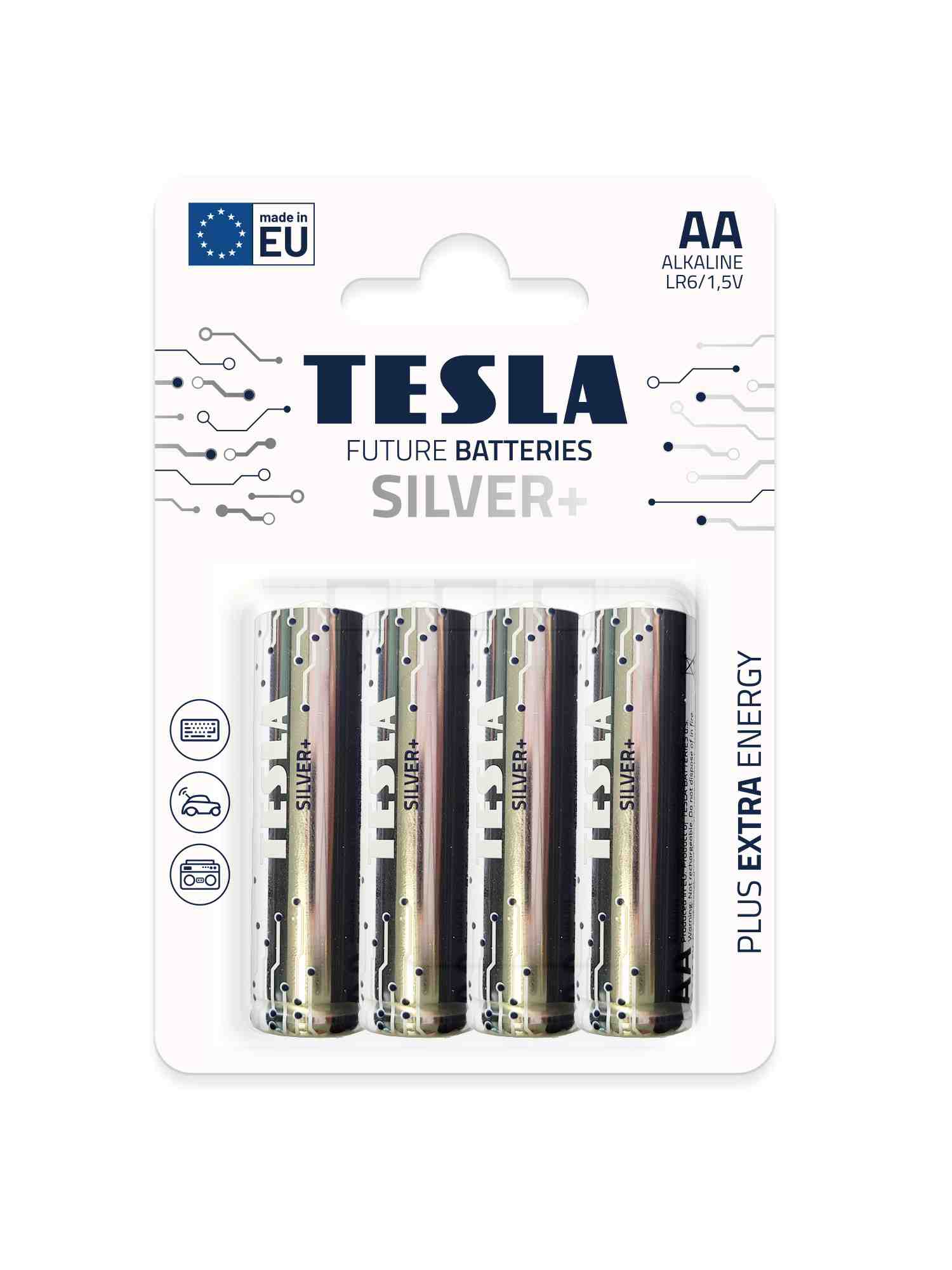 Obrázek TESLA - baterie AA SILVER+, 4 ks, LR06