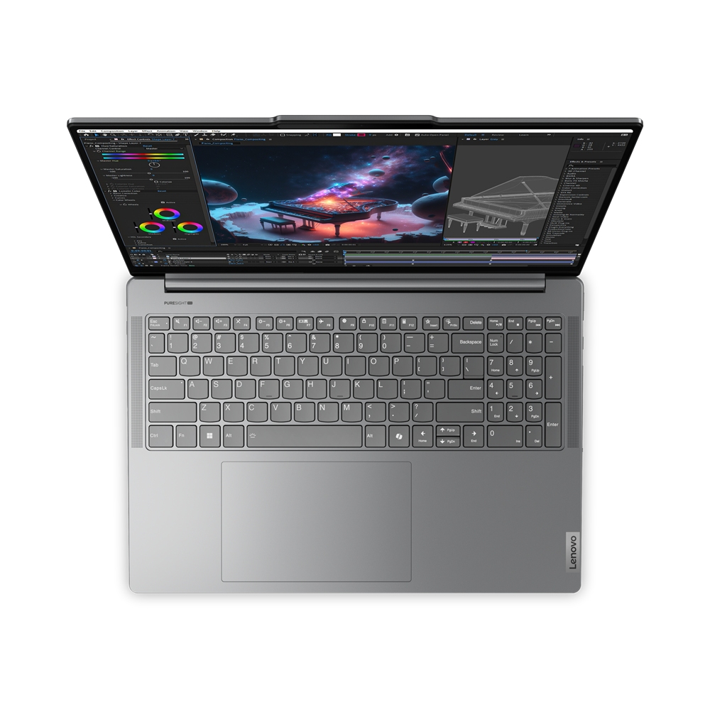 Obrázek Lenovo Yoga Pro 9/16IMH9/U9-185H/16"/3200x2000/64GB/1TB SSD/RTX 4070/W11P/Gray/3R