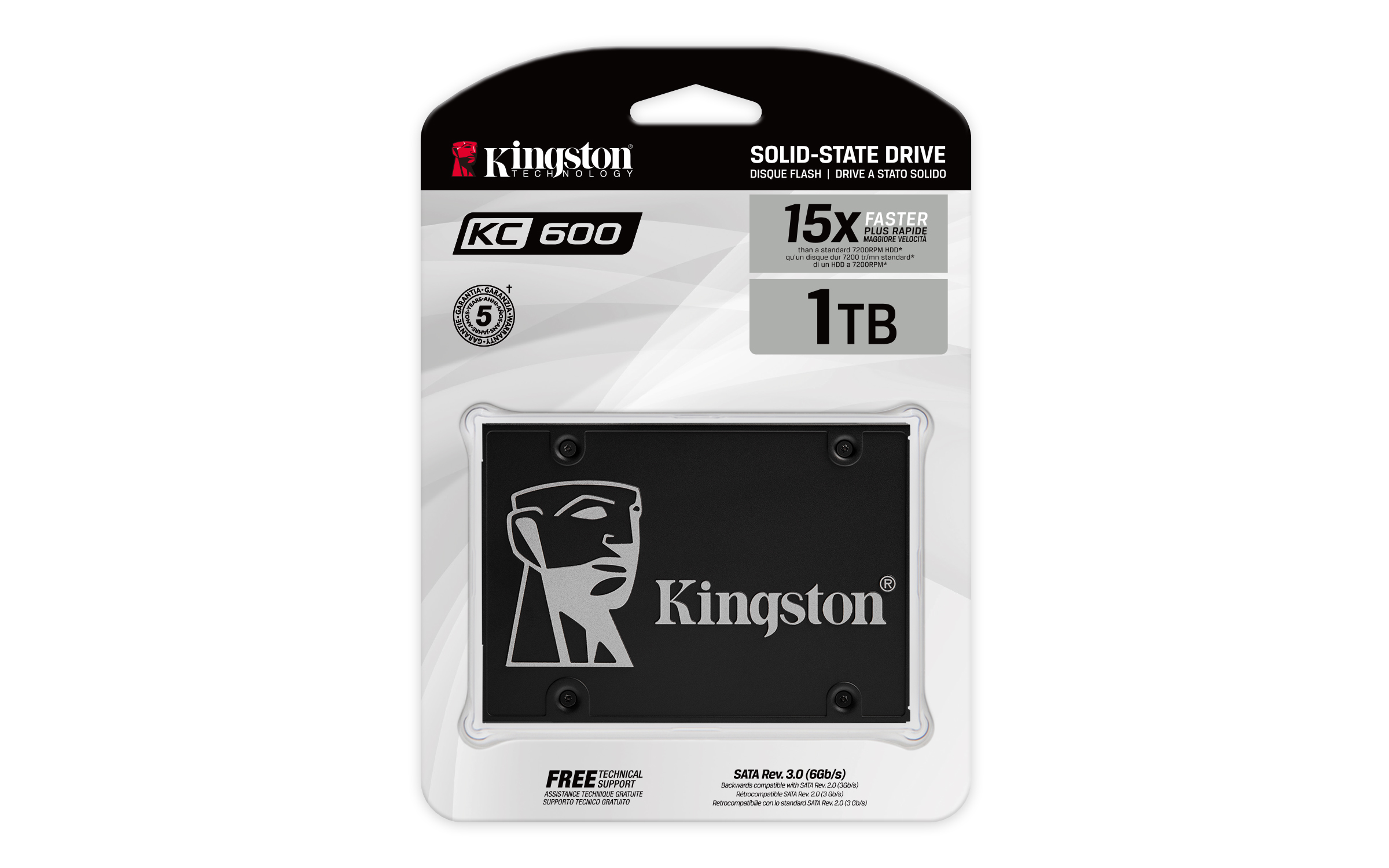 Obrázek Kingston KC600/1TB/SSD/2.5"/SATA/5R