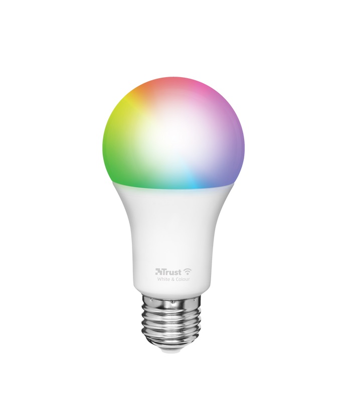 Obrázek Trust Smart WiFi LED RGB&white ambience Bulb E27 - barevná