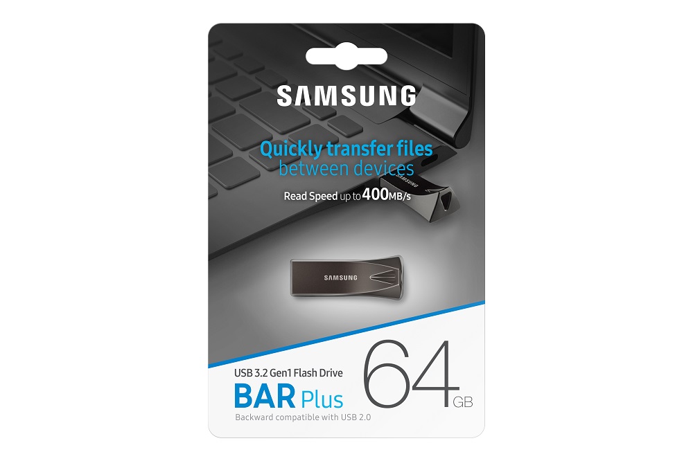 Obrázek Samsung BAR Plus/64GB/USB 3.2/USB-A/Titan Gray
