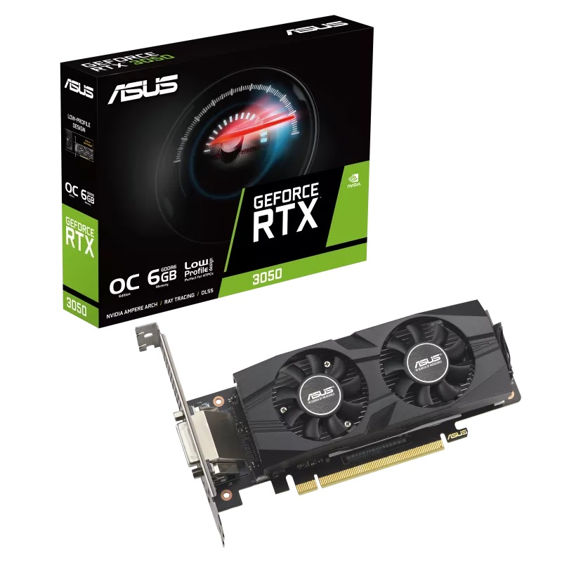 Obrázek ASUS GeForce RTX 3050 LP BRK/OC/6GB/GDDR6