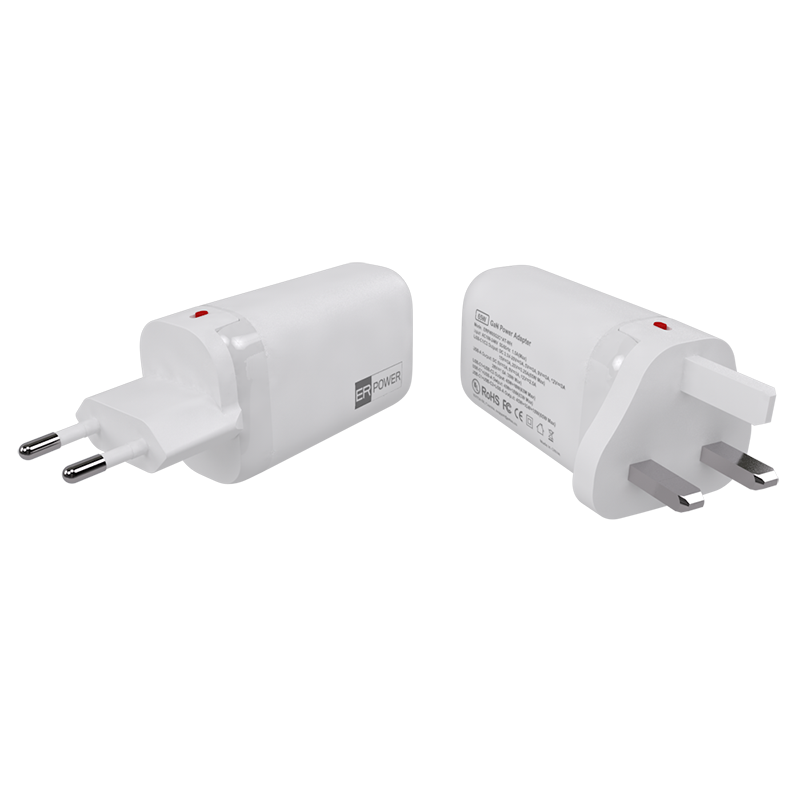 Obrázek ER PW 65W GaN síťový adaptér 2xUSB-C PD/USB-A bílý