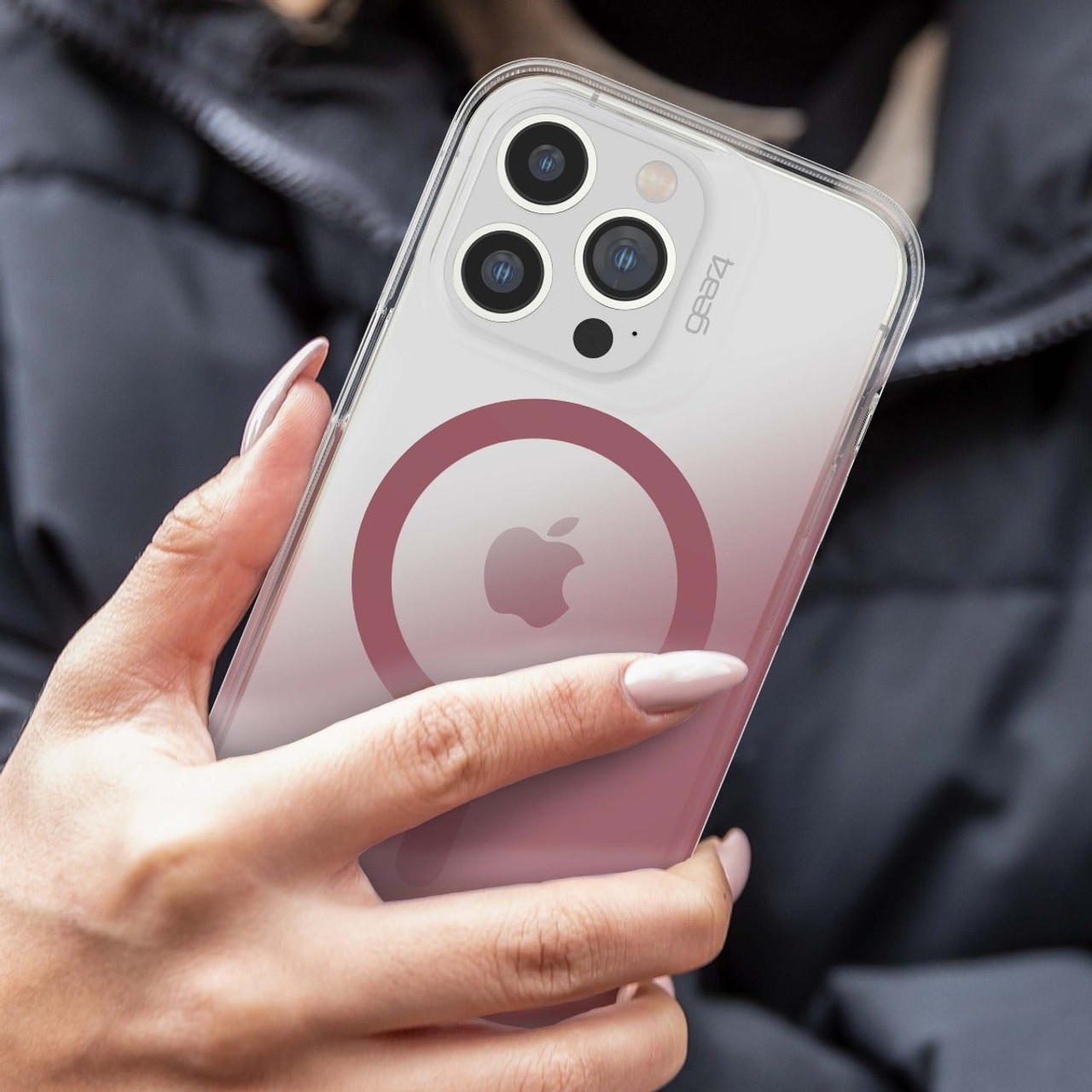 Obrázek GEAR4 D3O Milan Snap kryt iPhone 13 Pro růžov