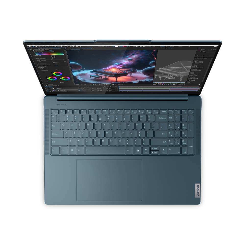 Obrázek Lenovo Yoga Pro 9/16IMH9/U9-185H/16"/3200x2000/64GB/1TB SSD/RTX 4070/W11P/Tidal Teal/3R