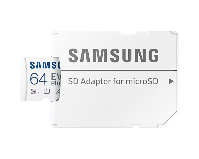 Obrázek Samsung EVO Plus/micro SDXC/64GB/UHS-I U1 / Class 10/+ Adaptér/Bílá