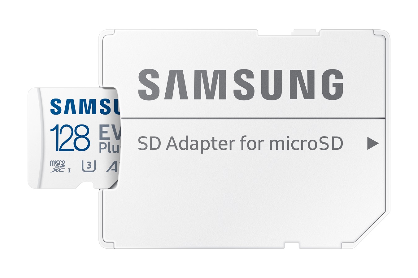 Obrázek Samsung EVO Plus/micro SDXC/128GB/UHS-I U3 / Class 10/+ Adaptér/Bílá