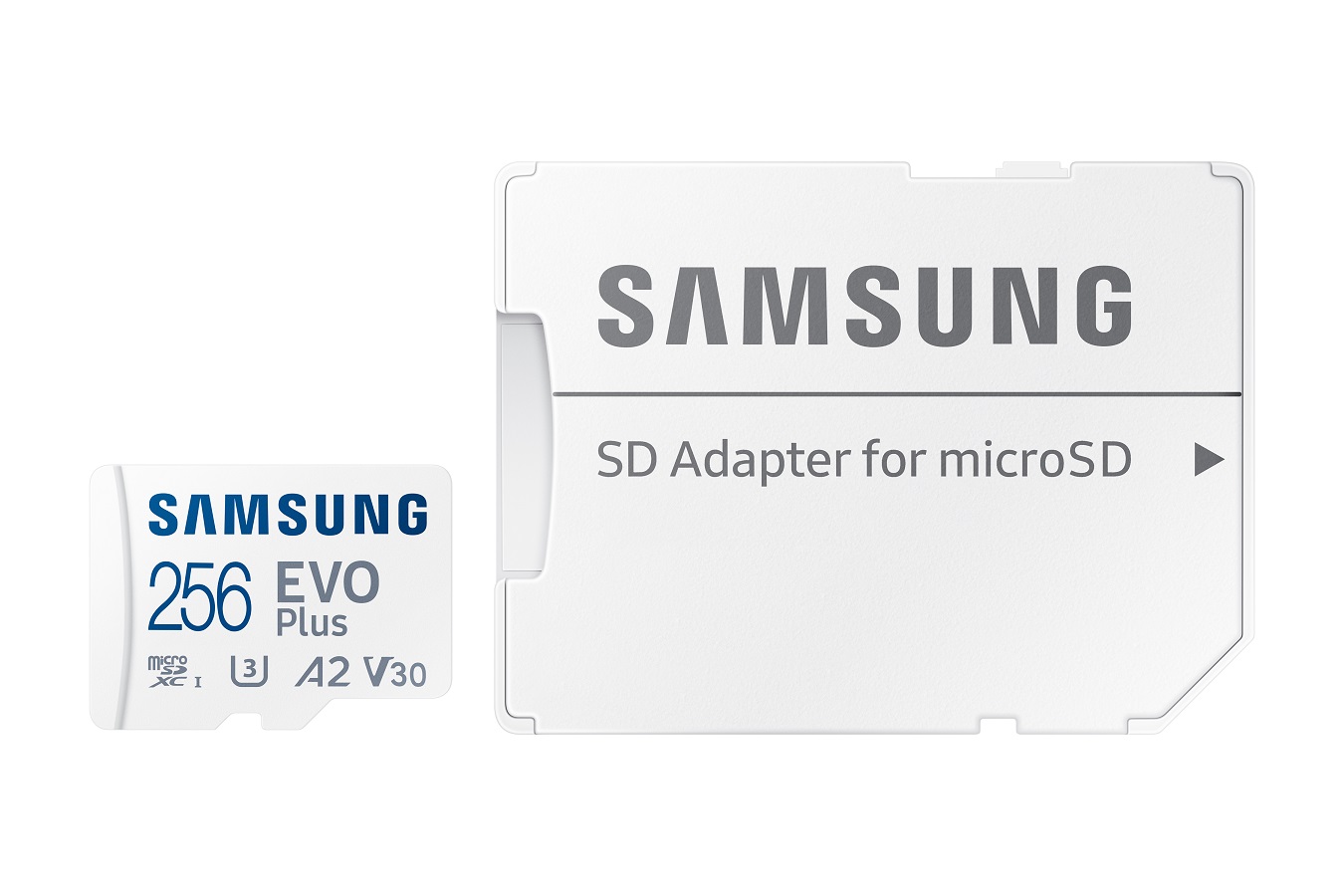 Obrázek Samsung EVO Plus/micro SDXC/256GB/UHS-I U3 / Class 10/+ Adaptér/Bílá