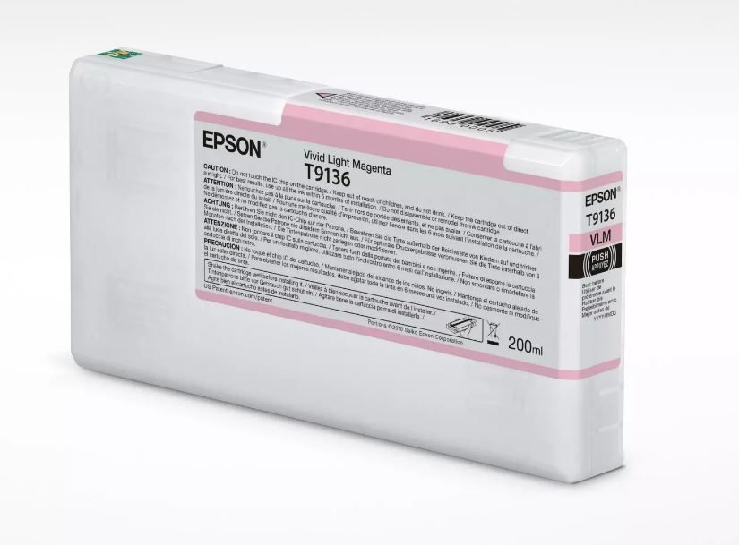 Obrázek Epson T9136 Vivid L. Magenta InkCartridge (200ml)