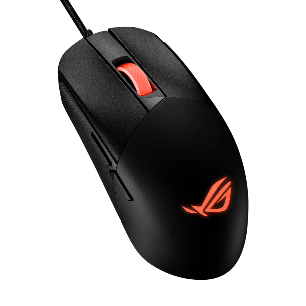 Obrázek Asus ROG Strix Impact III/Herní/Optická/Pro praváky/12 000 DPI/Drátová USB/Černá