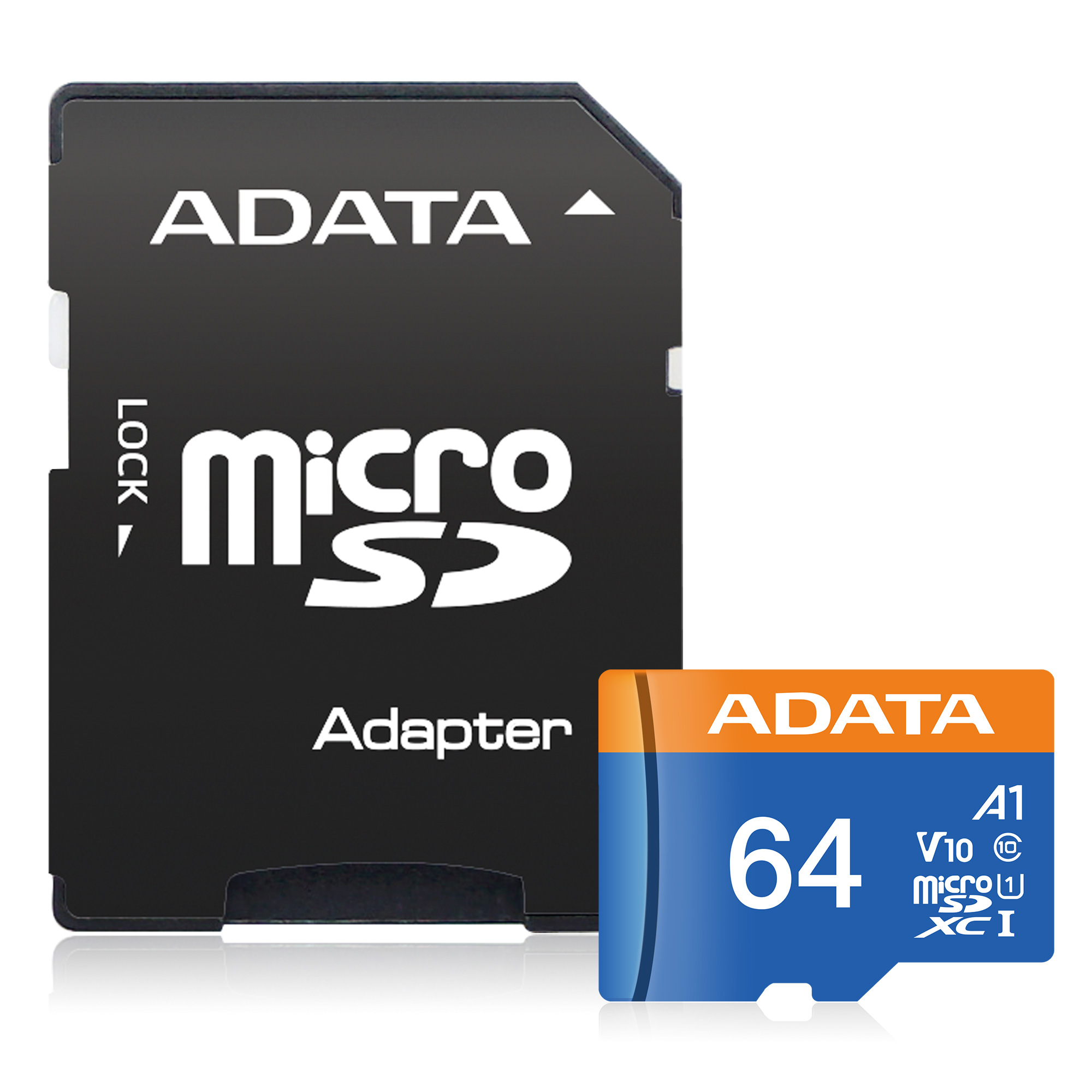 Obrázek Adata/micro SDHC/64GB/100MBps/UHS-I U1 / Class 10/+ Adaptér