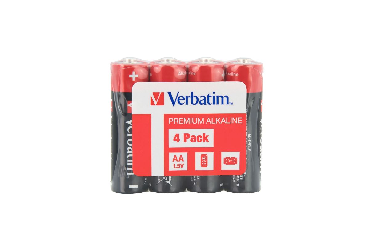 Alkalické AA baterie 4ks/pack (smršťovací fólie)