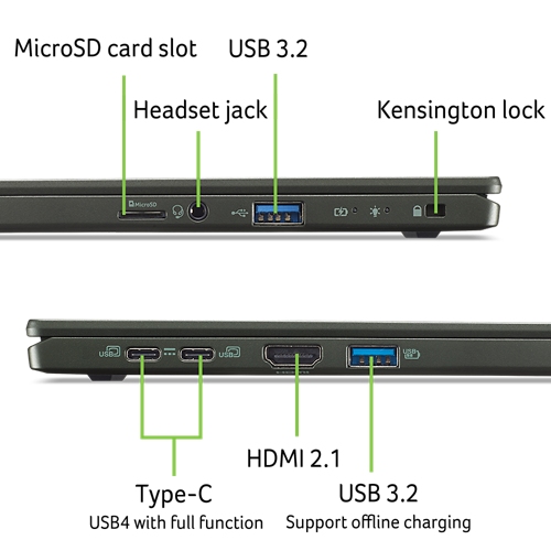 Obrázek Acer Swift Edge 16/SFE16-44-R4JU/R5-8640U/16"/3200x2000/16GB/1TB SSD/AMD int/W11H/Black/2R