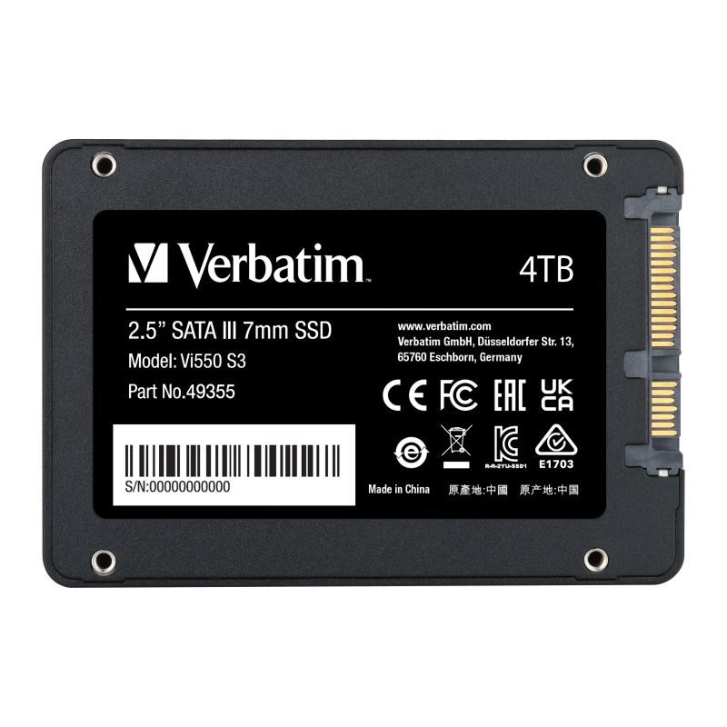 Obrázek Verbatim SSD 4TB SATA III Vi550 S3 2.5