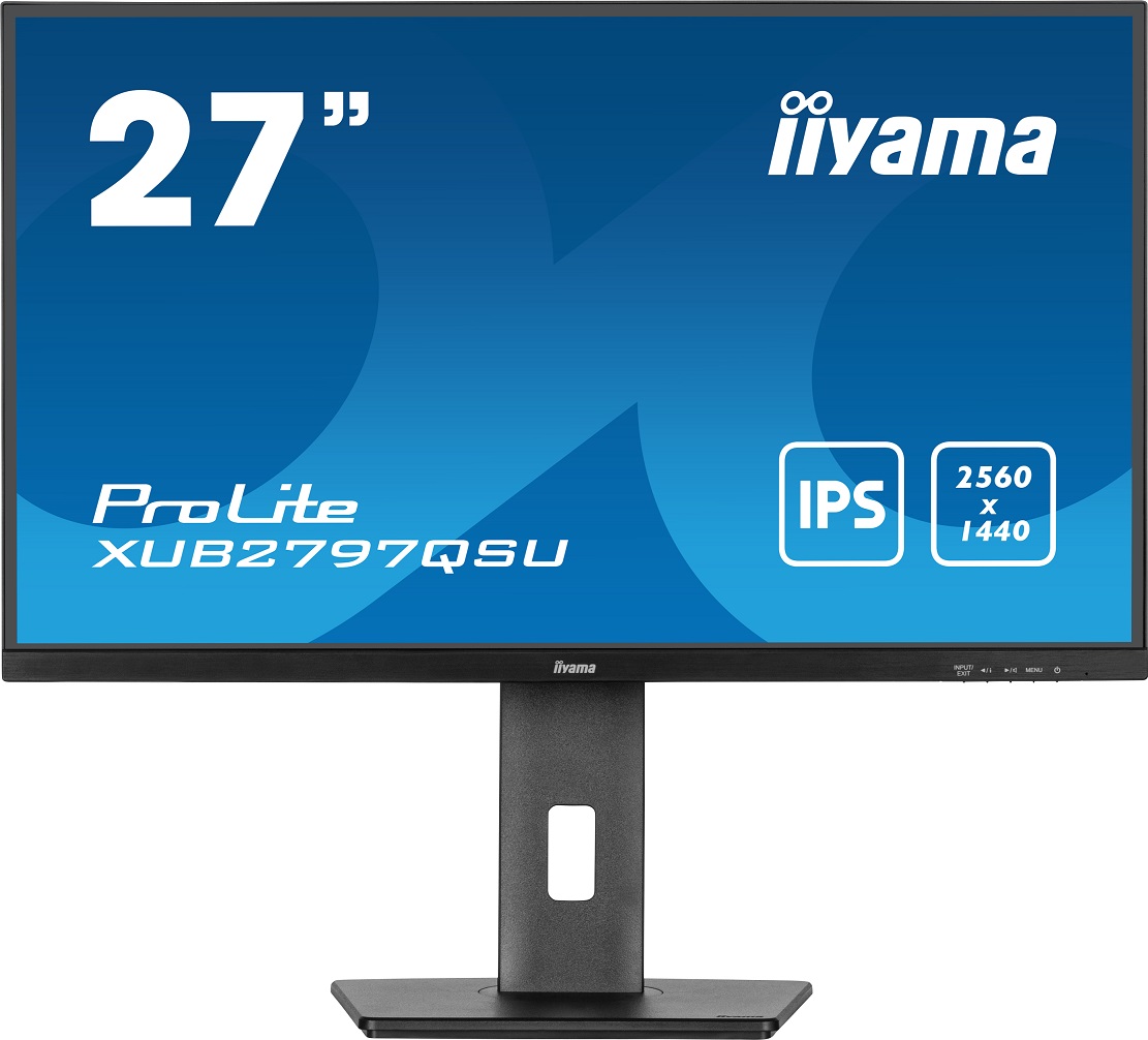 iiyama ProLite/XUB2797QSU-B1/27"/IPS/QHD/100Hz/1ms/Black/3R