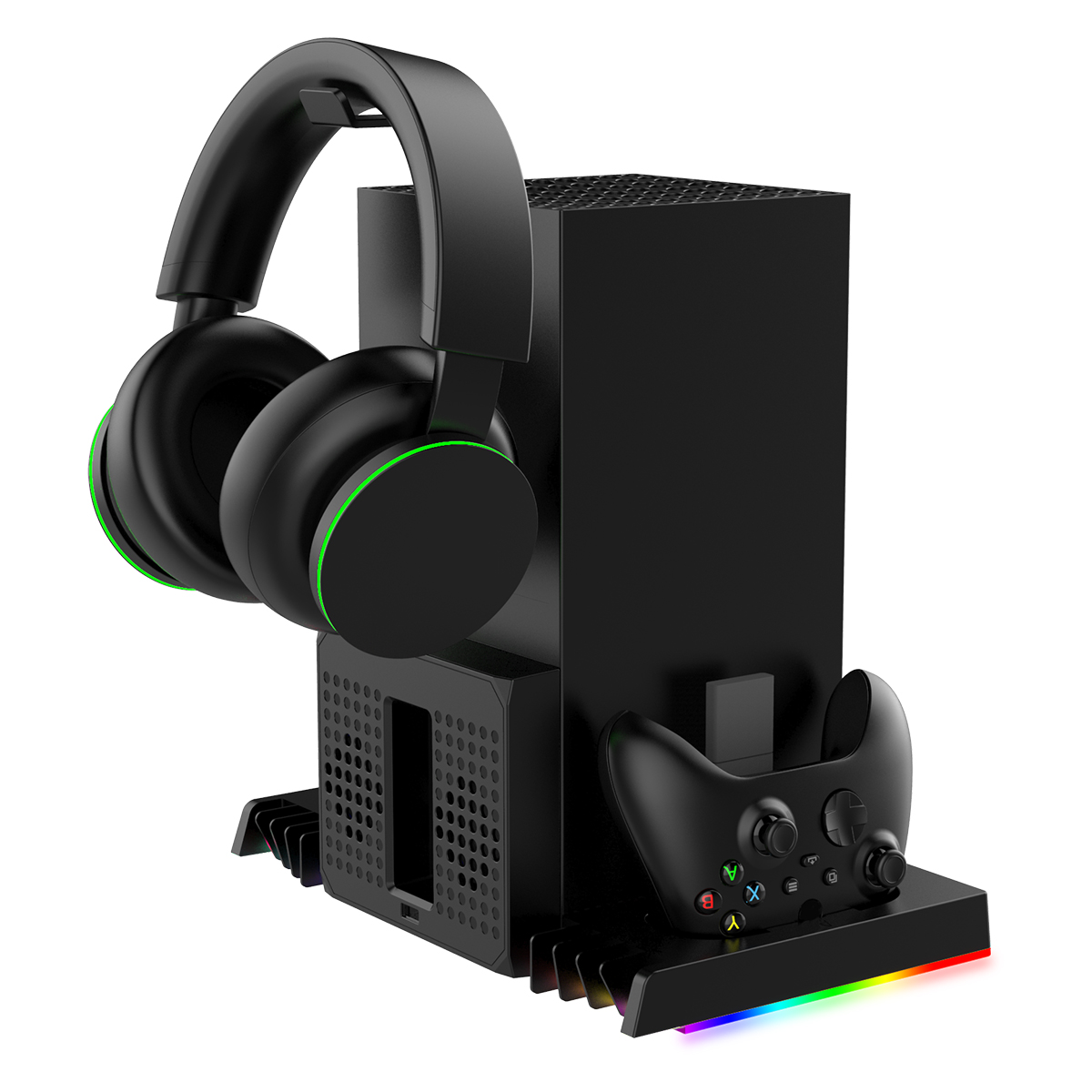 Obrázek iPega XBX023S Multifunkční Nabíjecí RGB Stojan s Chlazením pro Xbox Series X