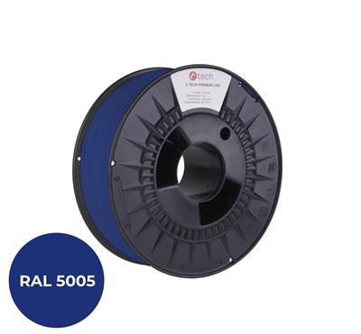Tisková struna (filament) C-TECH PREMIUM LINE, ABS, signální modrá, RAL5005, 1,75mm, 1kg