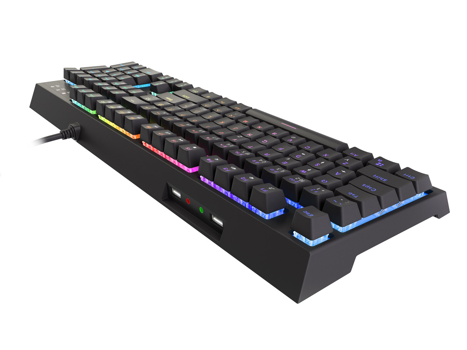 Obrázek Genesis herní hybridní klávesnice THOR 210/RGB/Drátová USB/CZ/SK layout/Černá