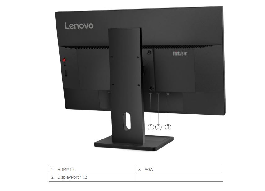 Obrázek Lenovo ThinkVision/E24-30/23,8"/IPS/FHD/100Hz/4ms/Black/3R