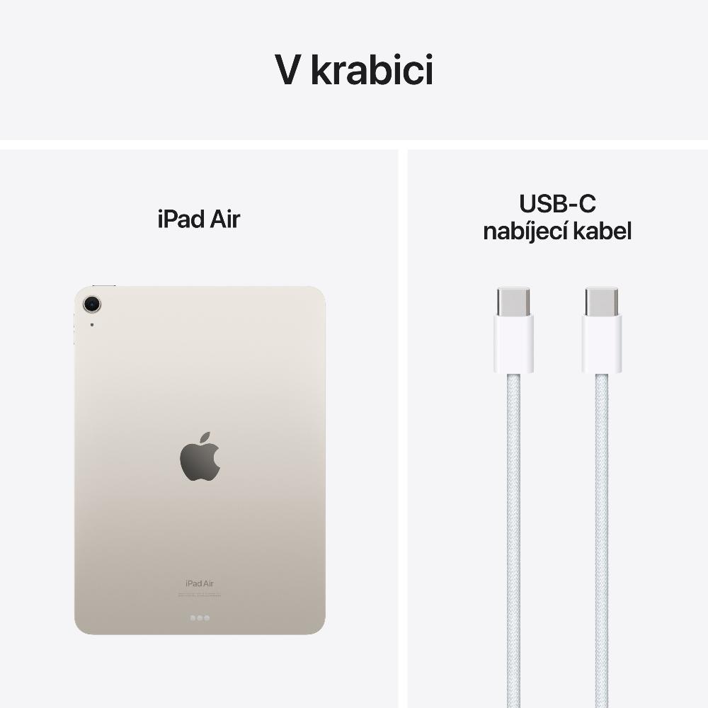 Obrázek iPad Air 11" M2 Wi-Fi + Cellular 512GB hvězdně bílý