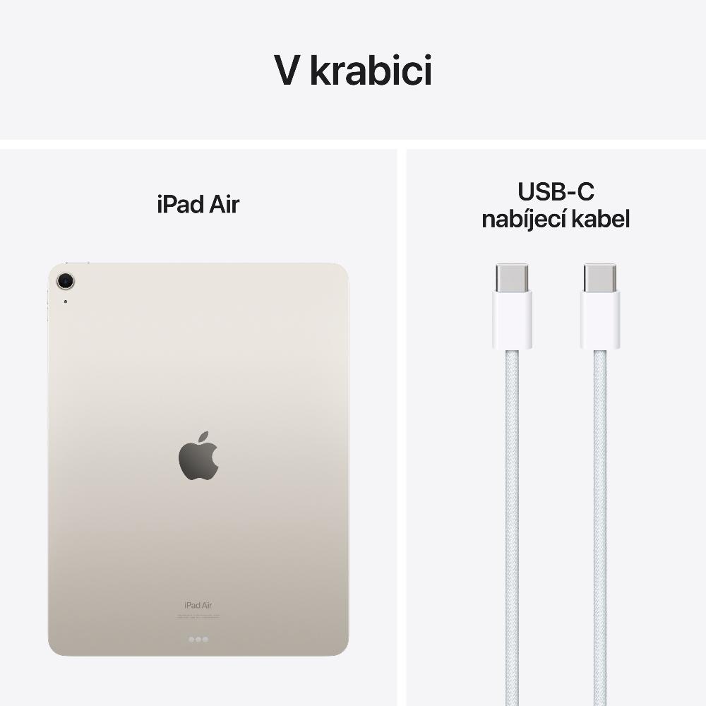 Obrázek iPad Air 13" M2 Wi-Fi + Cellular 256GB hvězdně bílý