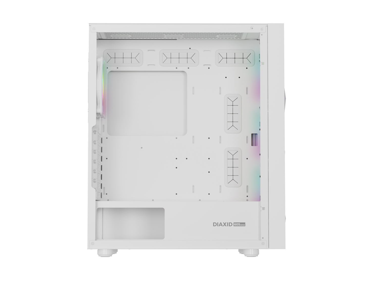 Obrázek Genesis DIAXID 605 ARGB/Midi Tower/Transpar./Bílá