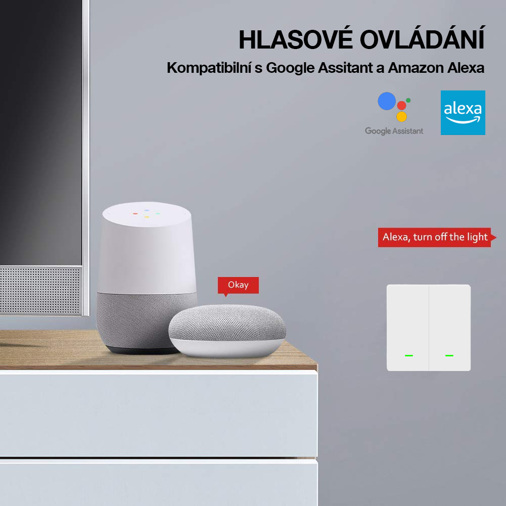 Obrázek EVOLVEO WiFi Single Switch, chytrý vypínač