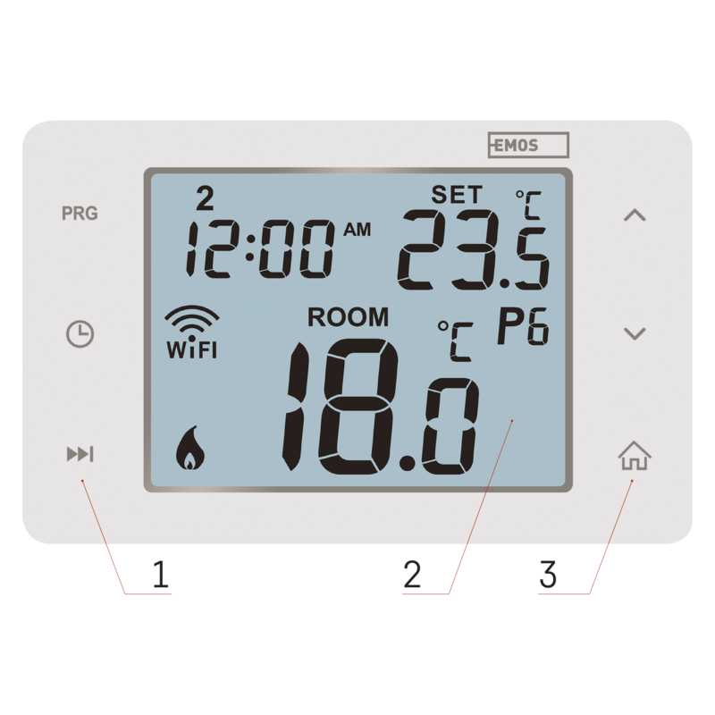 Obrázek EMOS GoSMART progr.termostat WiFi-drátový P56201