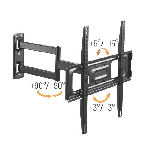 Obrázek Výsuvný držák Brateck LPA69-443 pro TV 32"-55" 35kg polohovatelný nástěnný