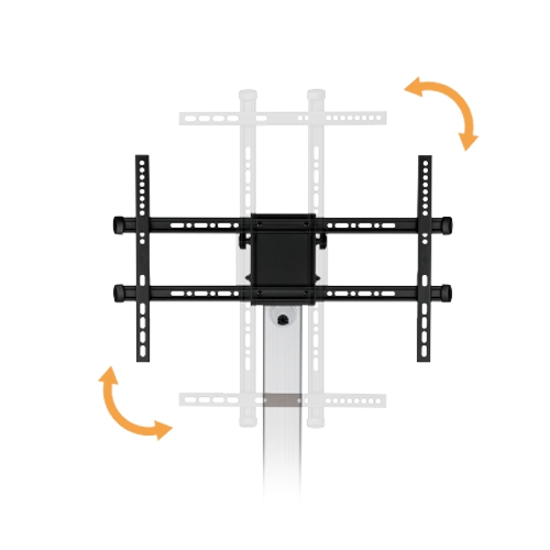 Obrázek ALU pojízdný stojan Brateck FS44-46TW pro TV 37"-86" 50kg police