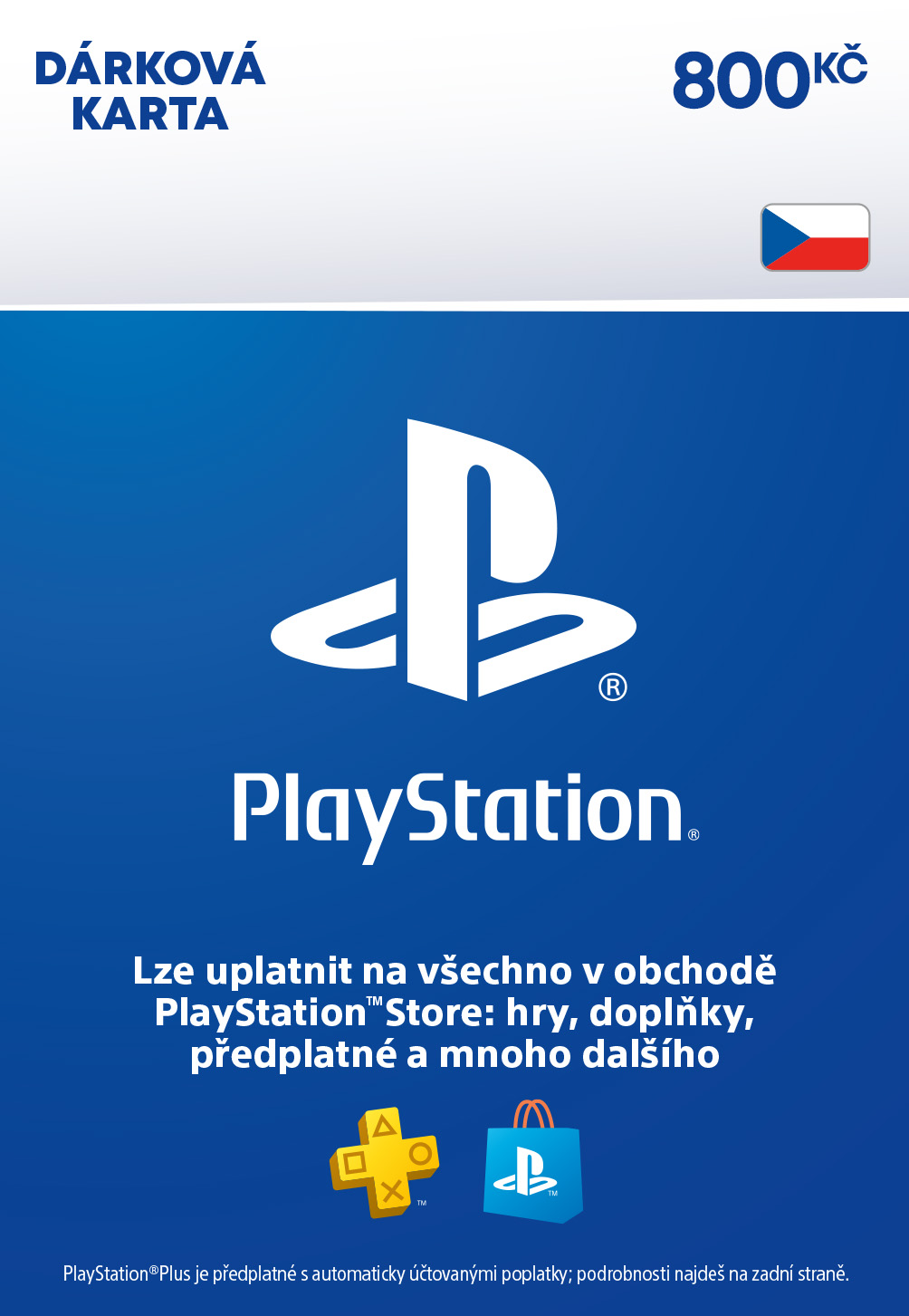 Obrázek ESD CZ - PlayStation Store el. peněženka - 800 Kč