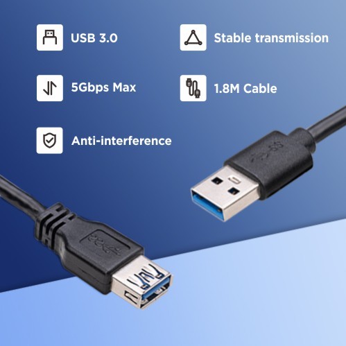 Obrázek Rozšiřovací kit XMA-09U 2 x USB 3.0 délka 1,8m pro držáky monitorů Brateck LDT62