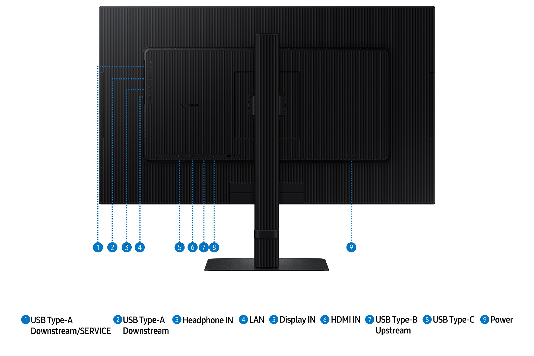 Obrázek Samsung ViewFinity S8/S80UD/27"/IPS/4K UHD/60Hz/5ms/Black/2R