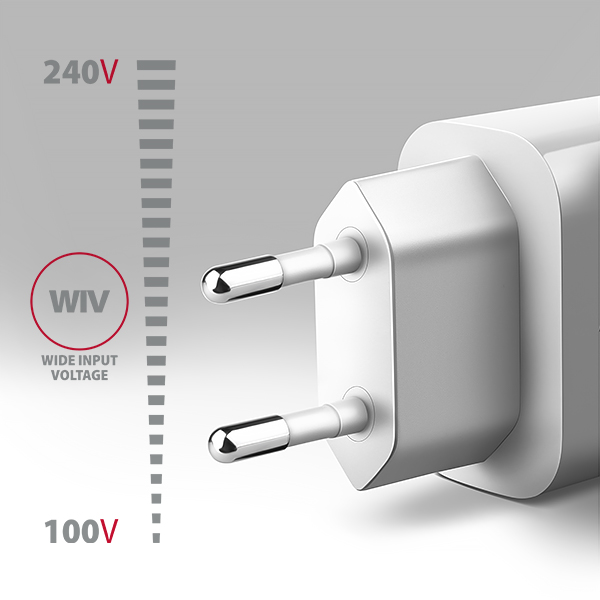 Obrázek AXAGON ACU-QC18W, nabíječka do sítě 18W, 1x port USB-A, QC3.0/AFC/Apple, bílá