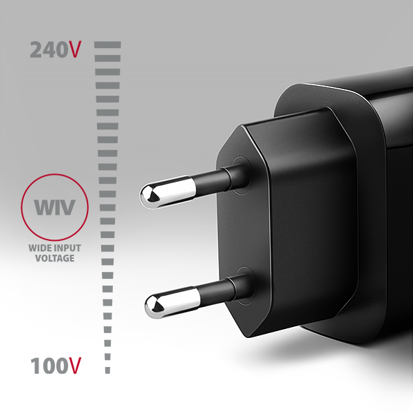 Obrázek AXAGON ACU-QC18, nabíječka do sítě 18W, 1x port USB-A, QC3.0/AFC/Apple, černá