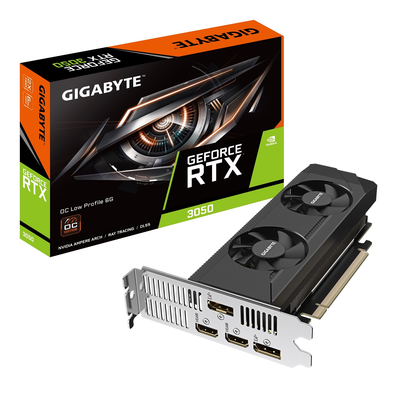 Obrázek GIGABYTE GeForce RTX 3050 Low Profile/OC/6GB/GDDR6