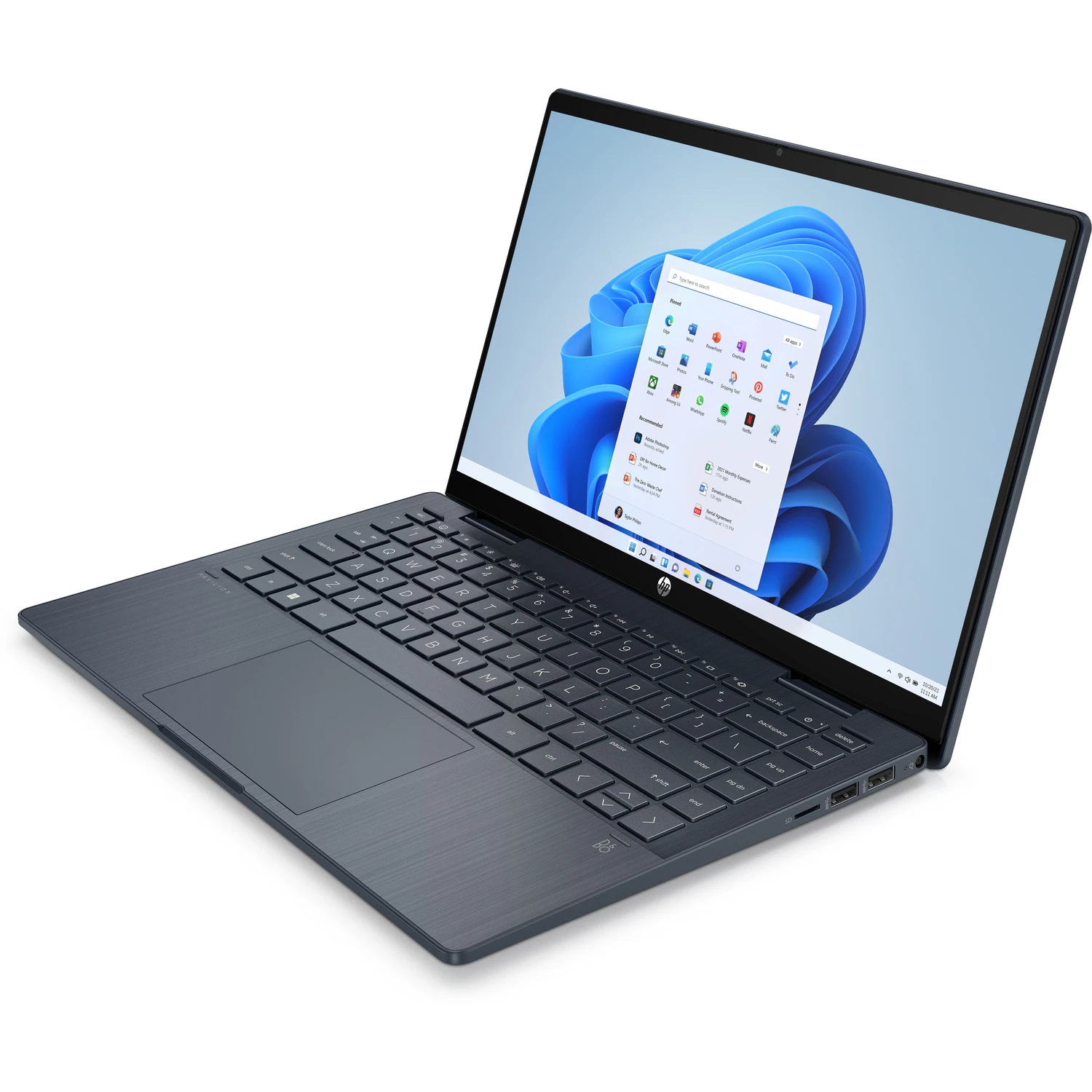 Obrázek HP Pavilion x360/14-ek1010nc/U300/14"/FHD/T/4GB/128GB SSD/UHD Xe/W11S/Blue/2R