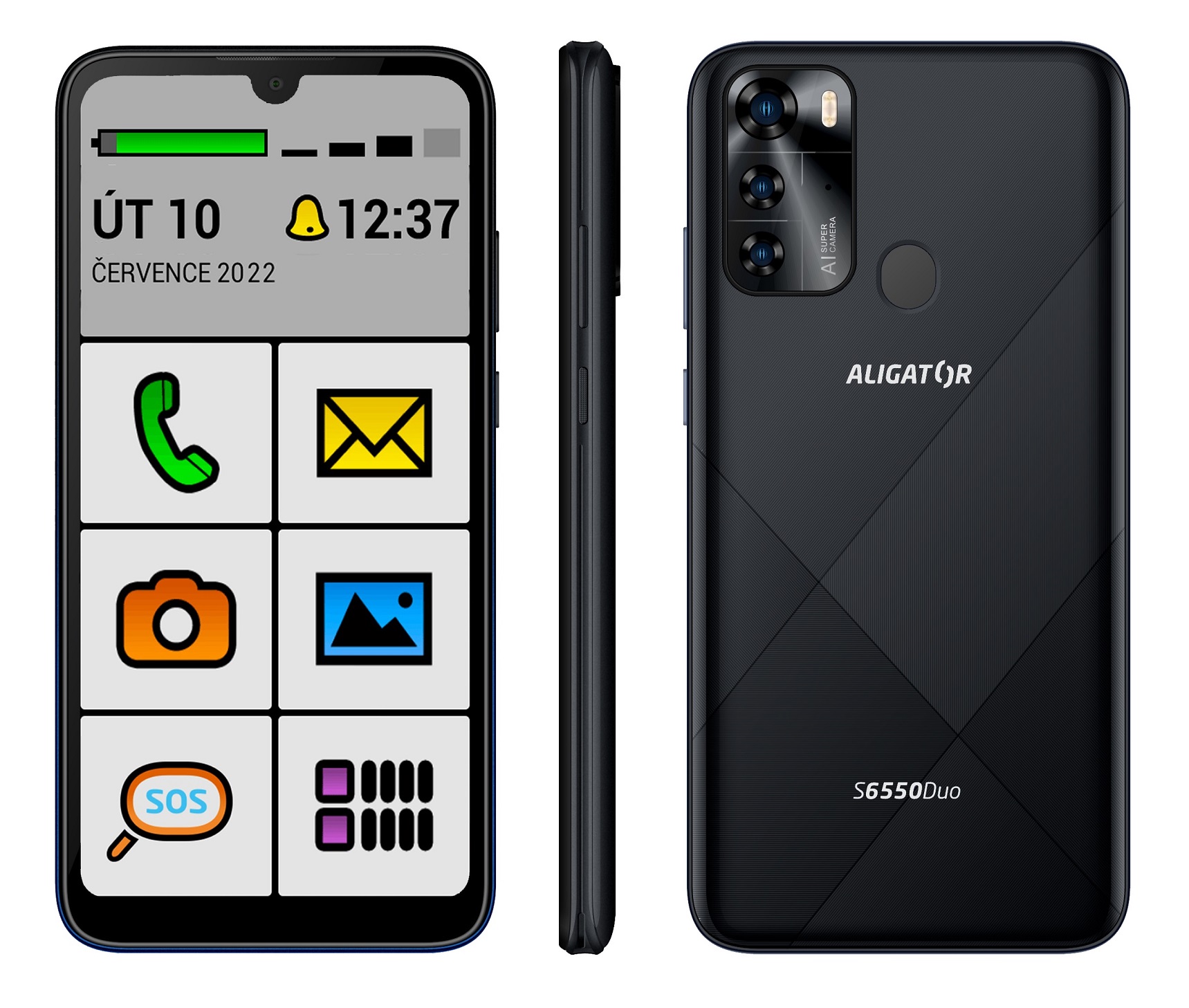 Obrázek ALIGATOR S6550 Senior/3GB/128GB/Black