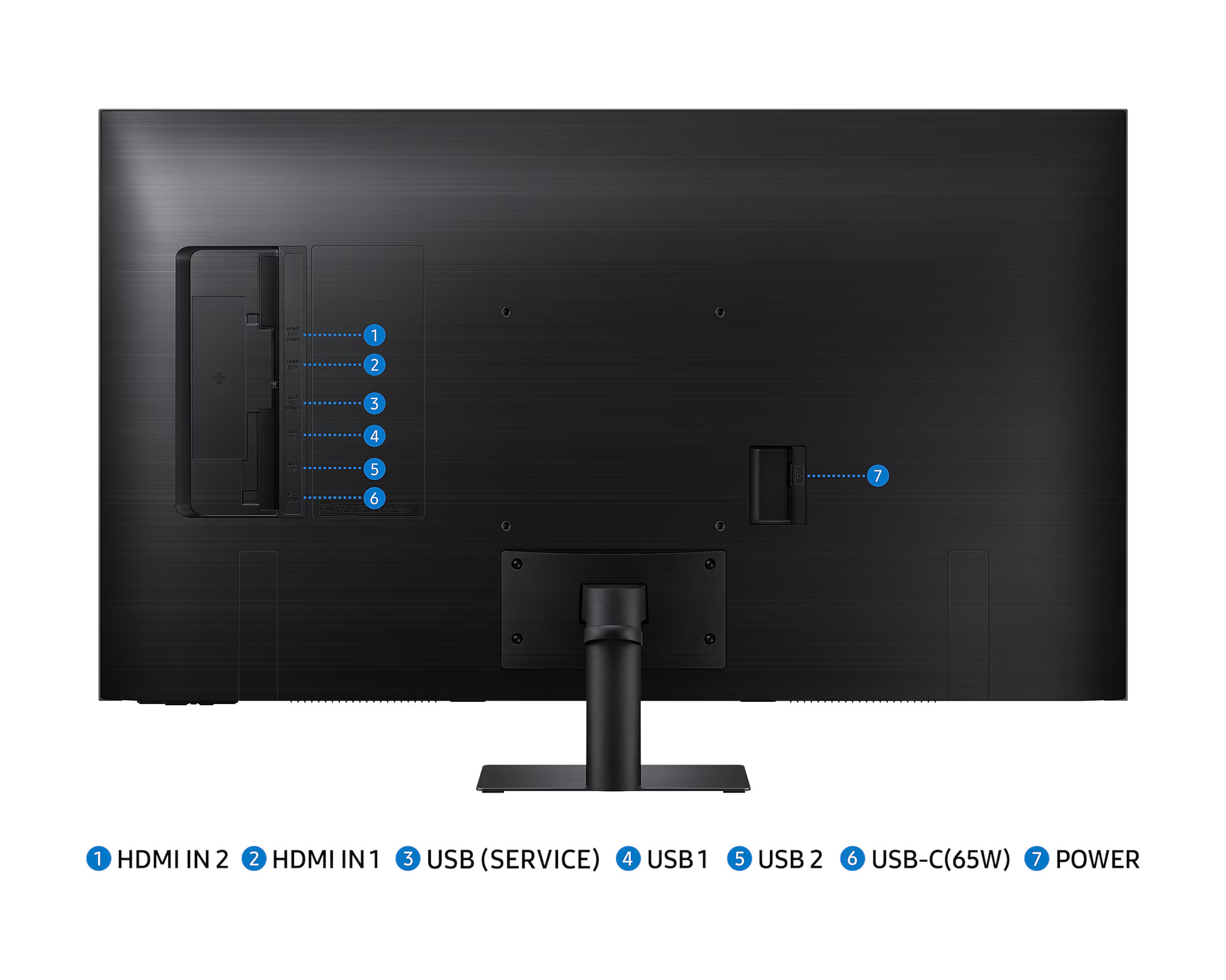 Obrázek Samsung Smart Monitor/M70D/43"/VA/4K UHD/60Hz/4ms/Black/2R