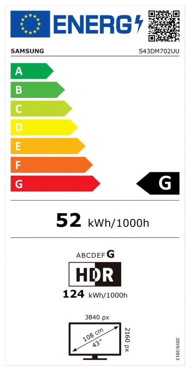 Obrázek Samsung Smart Monitor/M70D/43"/VA/4K UHD/60Hz/4ms/Black/2R