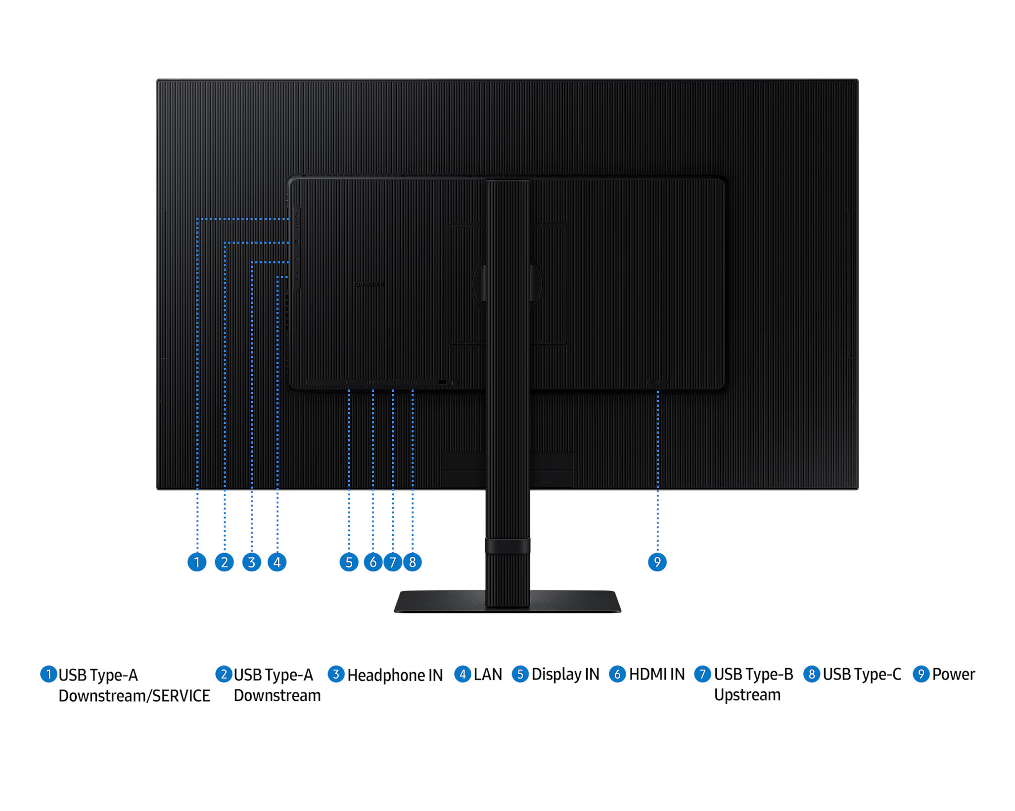 Obrázek Samsung ViewFinity S8/S80UD/32"/VA/4K UHD/60Hz/5ms/Black/3R