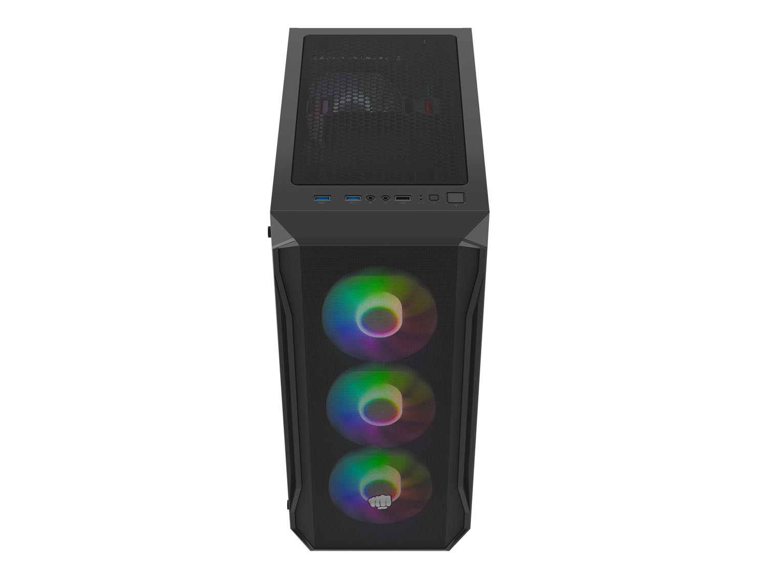 Obrázek PC skříň Fury SHOBO/Midi Tower/Transpar./Černá