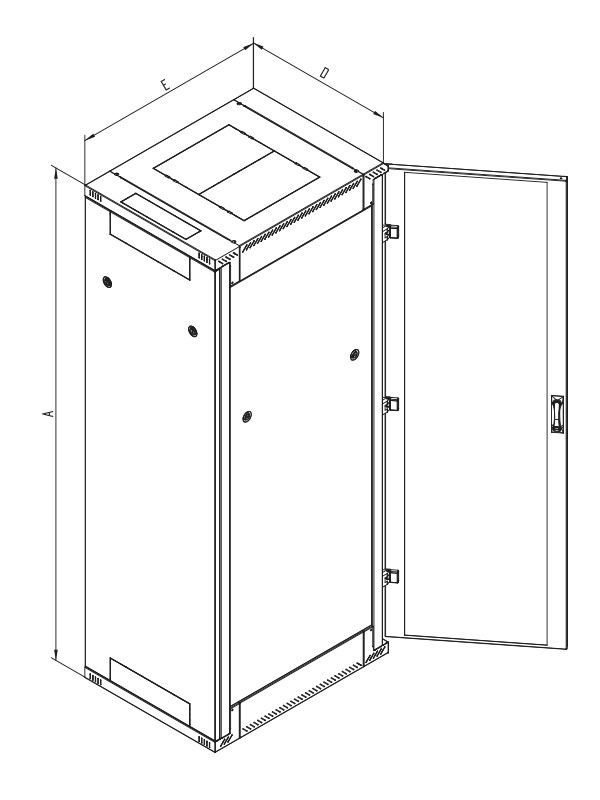 Obrázek Stojanový rozvaděč 42U (š)600x(h)900,rozebíratelný